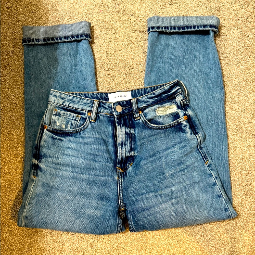 Dear John High-Waisted Distressed Jean